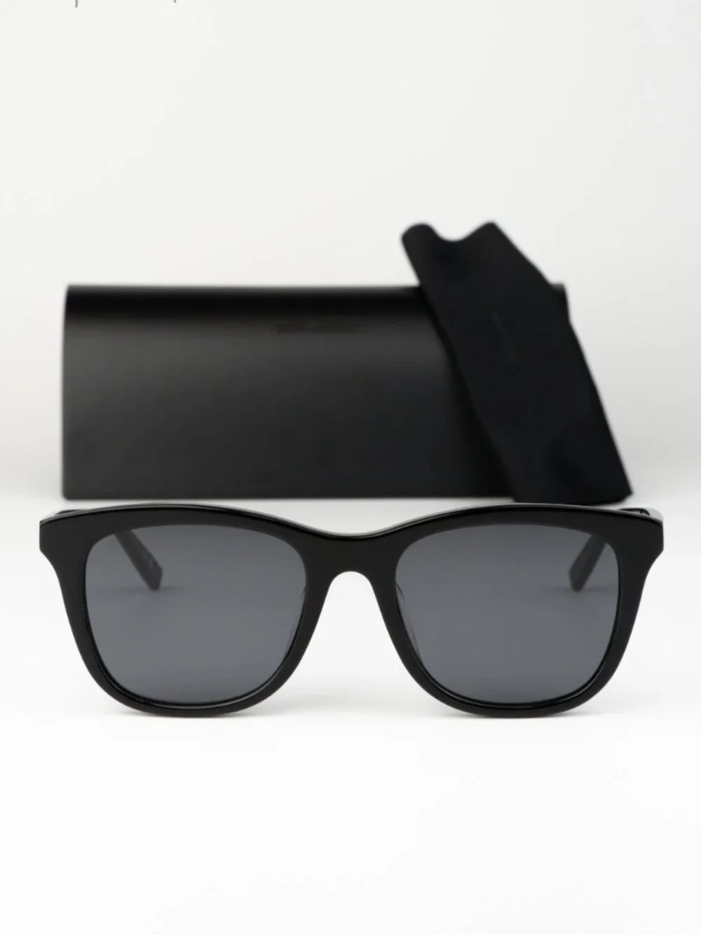 Saint Laurent Men Sunglasses Black Square SL587/K 001 NEW AUTHENTIC